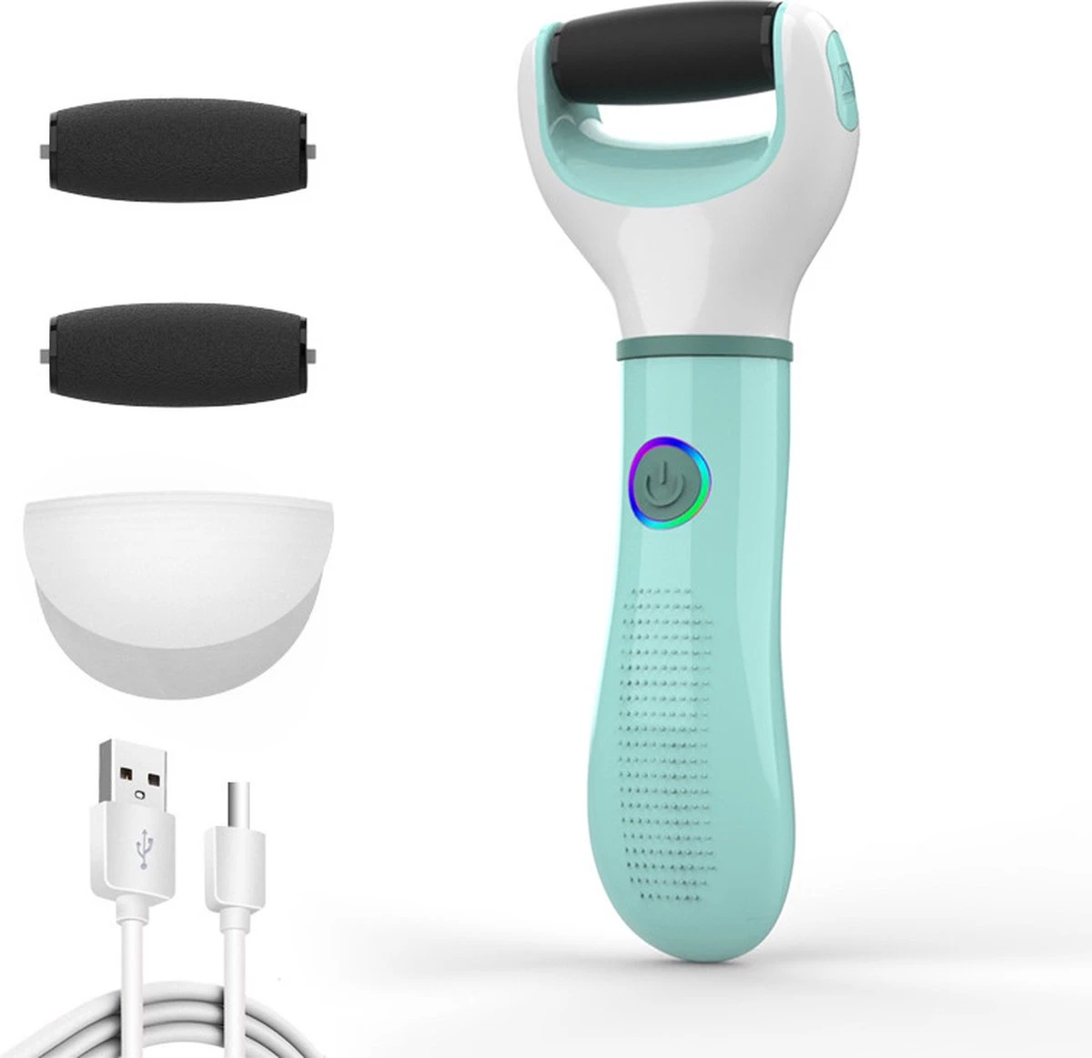 Vastu Eeltverwijderaar - Elektrische Oplaadbare Voetvijl Inclusief Opvangdoekje & Opbergzakje - Callus Remover - Inclusief Extra Opzetvijlen 1 Vastu Eeltverwijderaar - Elektrische Oplaadbare Voetvijl Inclusief Opvangdoekje & Opbergzakje - Callus Remover - Inclusief Extra Opzetvijlen