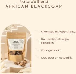 Nature's Blend African Black Soap - Zeep Puur - Biologisch - 100 Gram 8 Nature's Blend African Black Soap - Zeep Puur - Biologisch - 100 Gram -Verzorgingsproducten 1200x1168 1