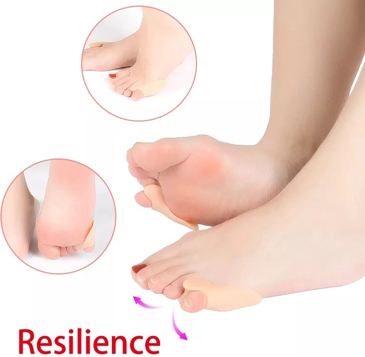 Teenspreider Kleine Teen - Teenspreider - Teencorrector - Likdoorn Verwijderaar - Teenspreiders Voor Hallux Valgus - Hallux Valgus - Teenspalk - Teenspreider Siliconen - Teenbeschermer - Tenenspreider Kleine Teen - 2 Stuks 2 Teenspreider Kleine Teen - Teenspreider - Teencorrector - Likdoorn Verwijderaar - Teenspreiders Voor Hallux Valgus - Hallux Valgus - Teenspalk - Teenspreider Siliconen - Teenbeschermer - Tenenspreider Kleine Teen - 2 Stuks - Afbeelding 2