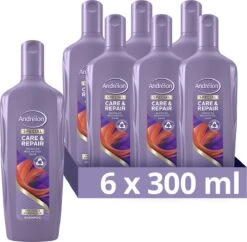Andrélon Intense Care & Repair Shampoo - 6 X 300 Ml - Voordeelverpakking