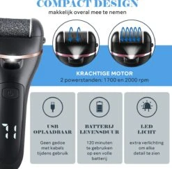 Elektrische Eeltverwijderaar INCL. Mani En Pedicure Set - Voetvijl - Eeltvijl - Eelt Verwijderaar -Oplaadbaar -Verzorgingsproducten 1200x1178 7