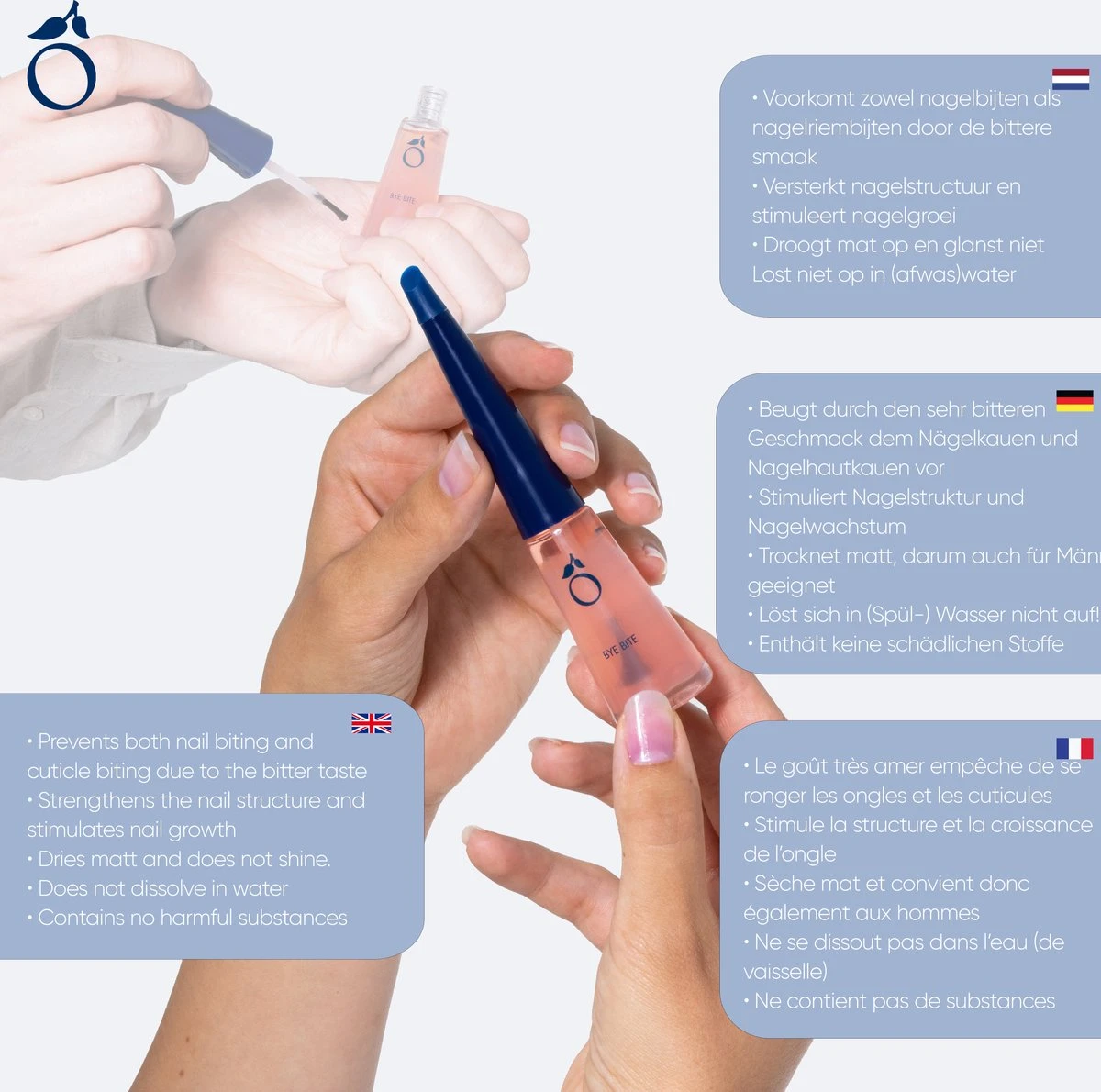 Herome Bye Bite - Anti-Nagelbijt Nagelbijt Nagellak - Stop Duimzuigen En Nagelbijten Nagelriembijten - Voor Volwassenen (Unisex) En Kinderen. - 10ml. 9 Herome Bye Bite - Anti-Nagelbijt Nagelbijt Nagellak - Stop Duimzuigen En Nagelbijten Nagelriembijten - Voor Volwassenen (Unisex) En Kinderen. - 10ml. - Afbeelding 9