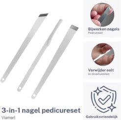 Viamart - Teen En Nagel Pedicure - Mes - Nagels Bijwerken - Voeten Schraper - (3 Stuks) 9 Viamart - Teen En Nagel Pedicure - Mes - Nagels Bijwerken - Voeten Schraper - (3 Stuks) -Verzorgingsproducten 1200x1191 1