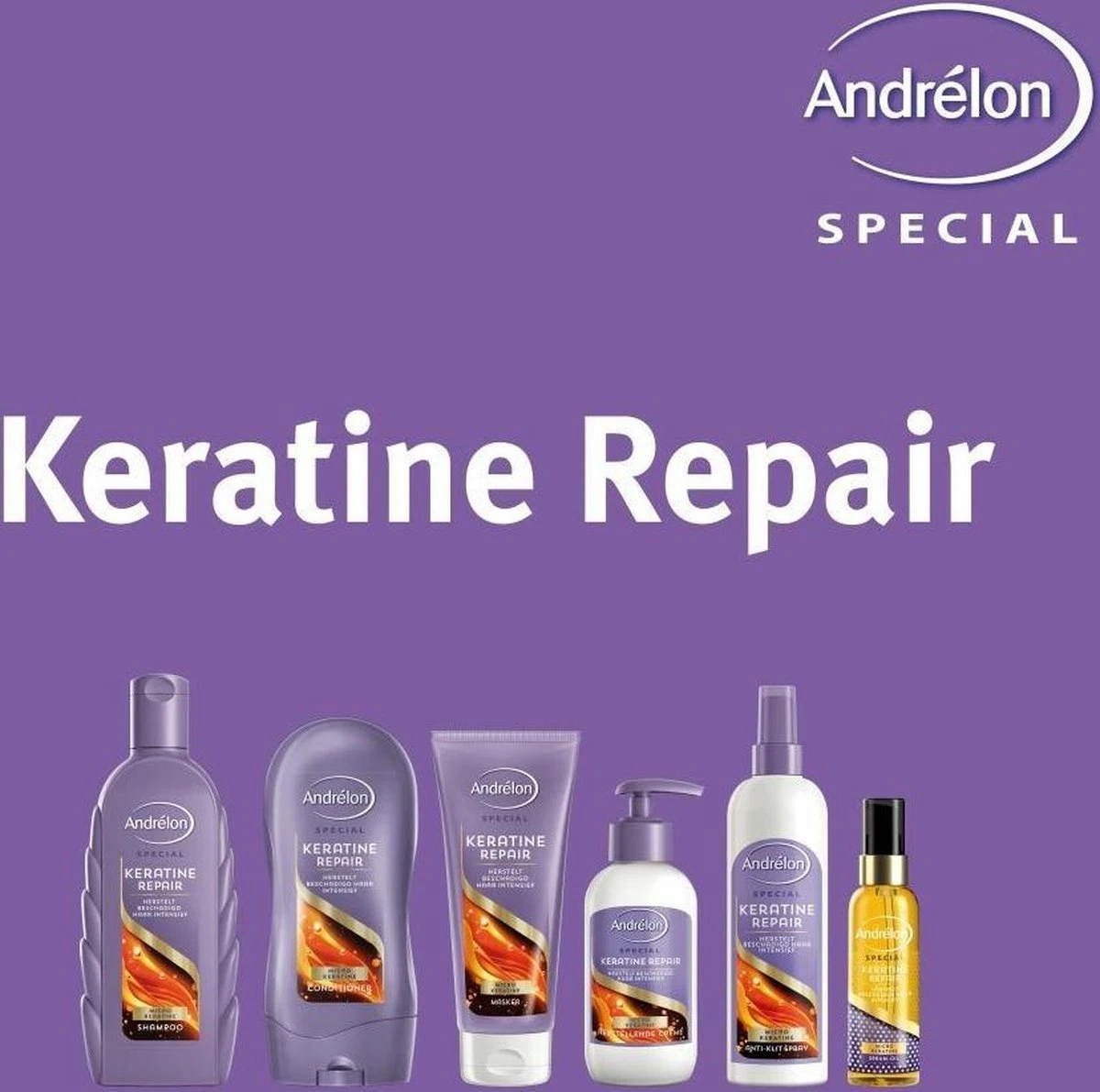 Andrélon Haarolie Keratine Repair Serum-Oil - 75 Ml 2 Andrélon Haarolie Keratine Repair Serum-Oil - 75 Ml - Afbeelding 2