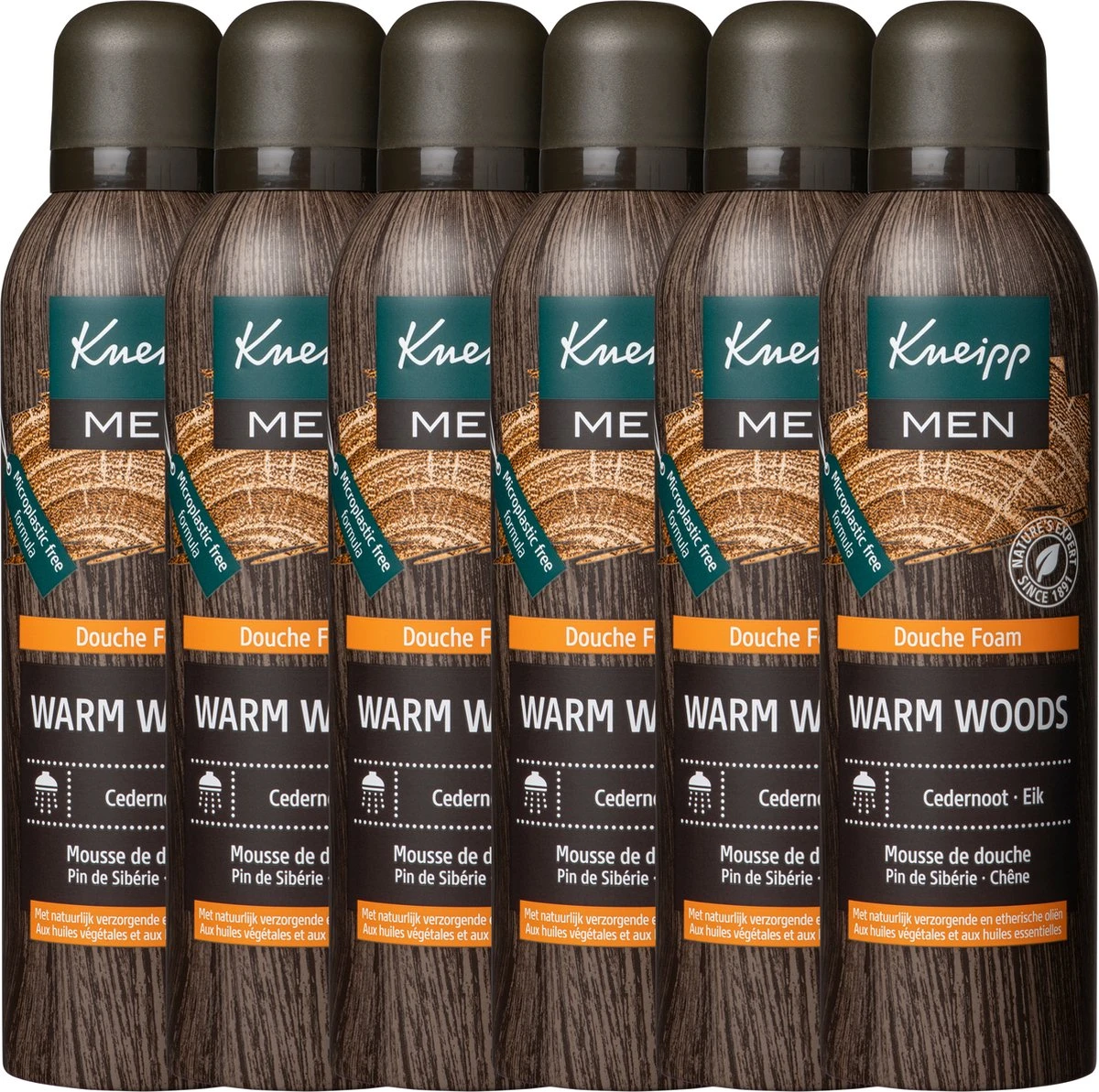 6x Kneipp Men Douche Foam Warm Woods 200ml 1 6x Kneipp Men Douche Foam Warm Woods 200ml