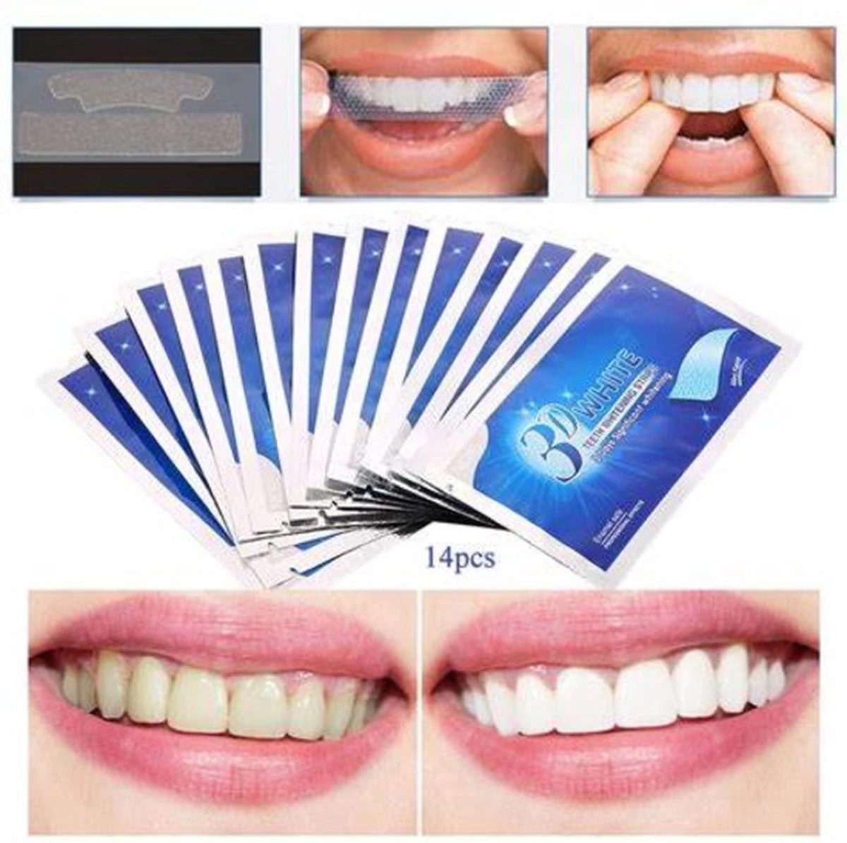 Merkloos Tanden Bleken Met 14 Sets Whitening Strips - Tandenbleekset Met Bamboe Tandenborstel - Tanden Bleekstrips 1 Merkloos Tanden Bleken Met 14 Sets Whitening Strips - Tandenbleekset Met Bamboe Tandenborstel - Tanden Bleekstrips