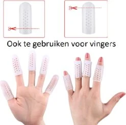 Teenbeschermer - Teenbeschermers Siliconen - Teenbeschermer Kleine Teen - Teenbeschermer Grote Teen - Teenkap - Teenspreider - Er Worden 3 Paar Geleverd - S,M,L - Wit -Verzorgingsproducten 1200x1196 5