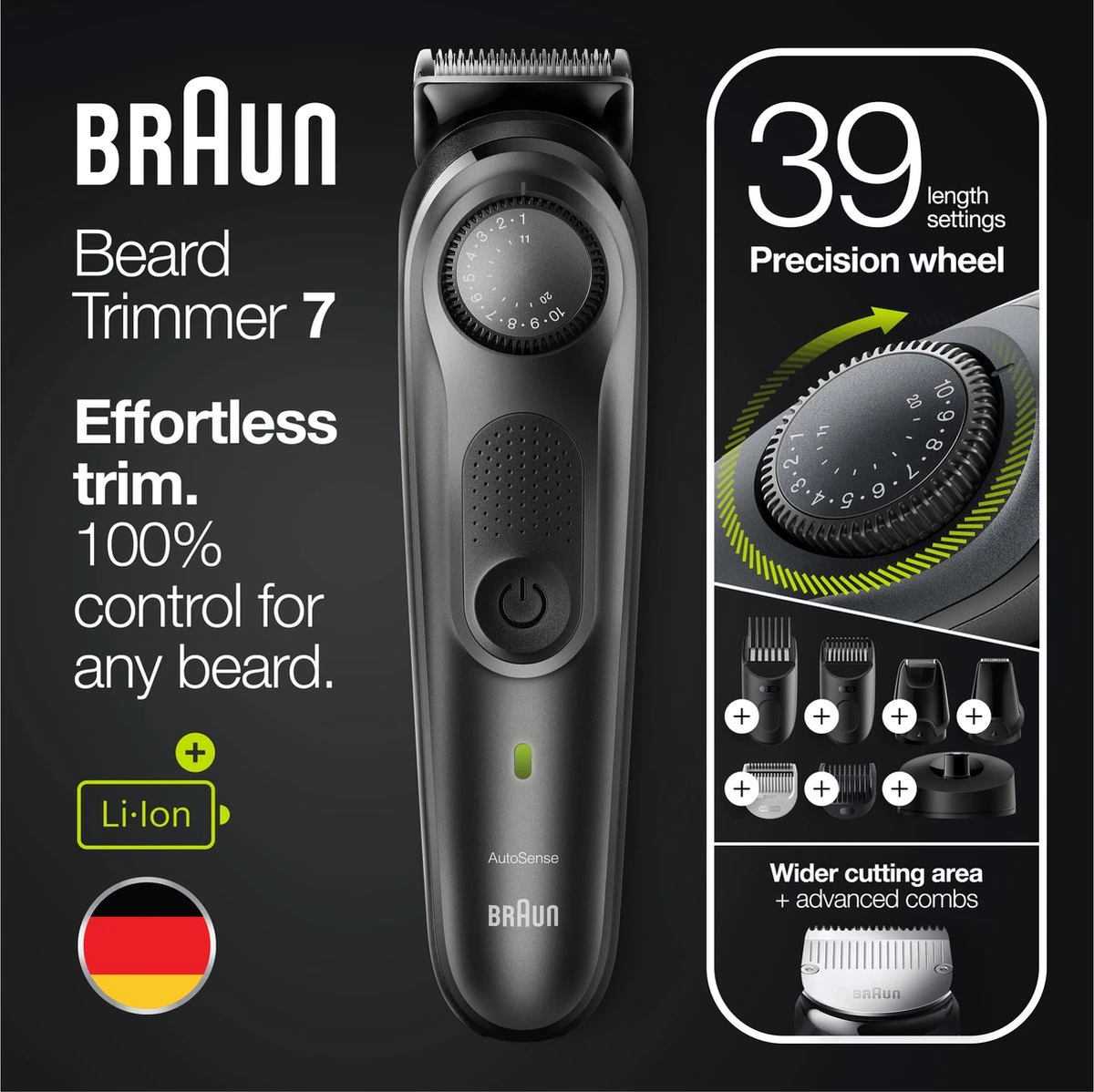 Braun Baardtrimmer En Haartrimmer 7 - BT7350 - Trimmer Voor Mannen 2 Braun Baardtrimmer En Haartrimmer 7 - BT7350 - Trimmer Voor Mannen - Afbeelding 2
