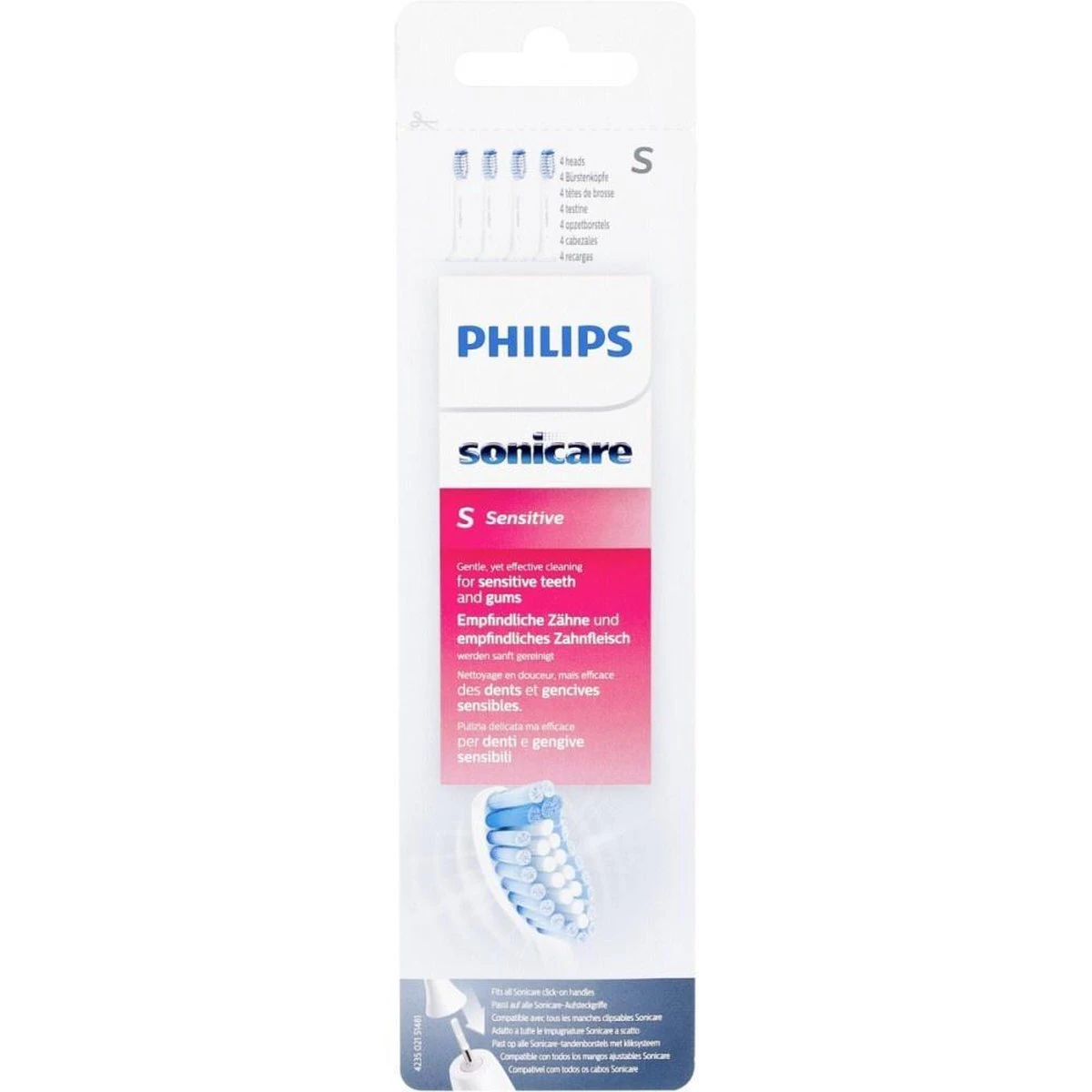 Philips Sonicare Sensitive 4 Opzetborstels HX 6054/07 4 Philips Sonicare Sensitive 4 Opzetborstels HX 6054/07 - Afbeelding 4