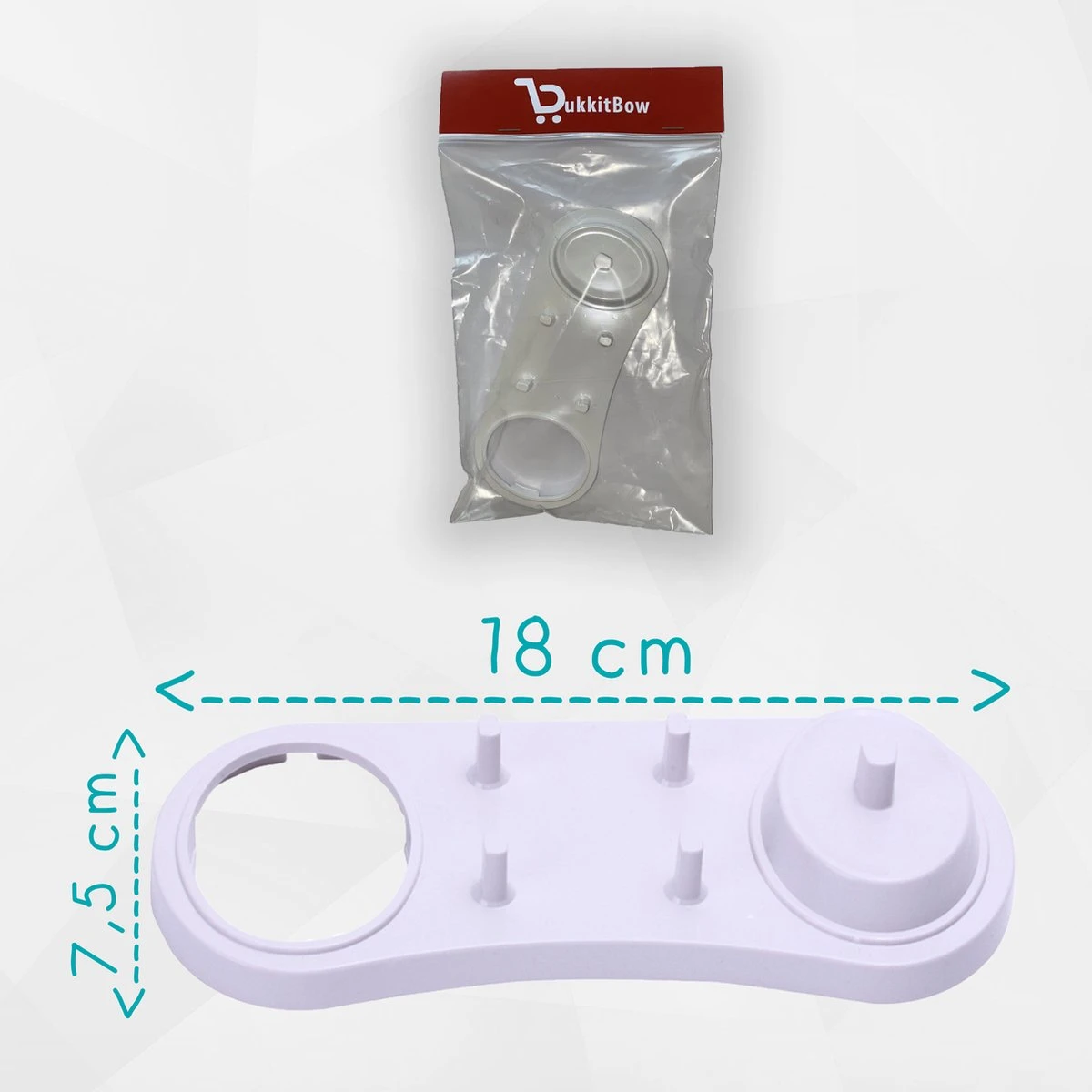 BukkitBow - Tandenborstel Houder - Houder Voor Oral B Tandenborstel - Houder Voor Tandenborstel En Opzetborstels - Inclusief Opbergunit Voor 4 Opzetborstels 4 BukkitBow - Tandenborstel Houder - Houder Voor Oral B Tandenborstel - Houder Voor Tandenborstel En Opzetborstels - Inclusief Opbergunit Voor 4 Opzetborstels - Afbeelding 4