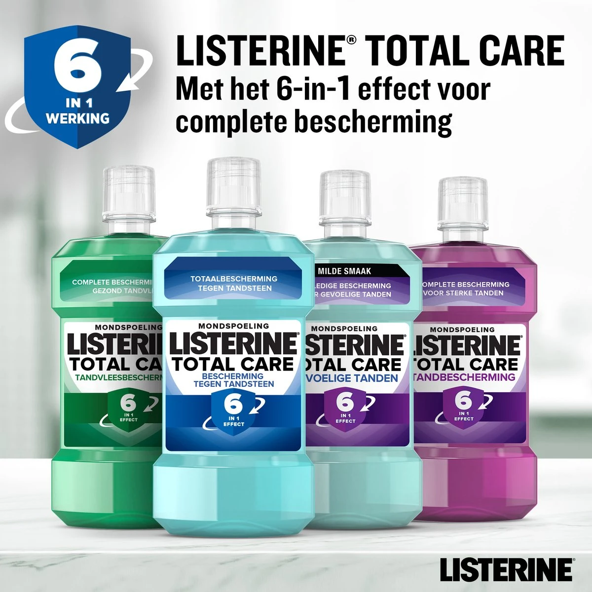 LISTERINE Total Care Bescherming Tegen Tandsteen: Mondspoeling Voor Complete Bescherming Tegen De Opbouw Van Tandsteen Met 6-in-1 Effect - Met Essentiële Oliën, Fluoride En Zinkformule, 3 X 500 Ml 10 LISTERINE Total Care Bescherming Tegen Tandsteen: Mondspoeling Voor Complete Bescherming Tegen De Opbouw Van Tandsteen Met 6-in-1 Effect - Met Essentiële Oliën, Fluoride En Zinkformule, 3 X 500 Ml - Afbeelding 10