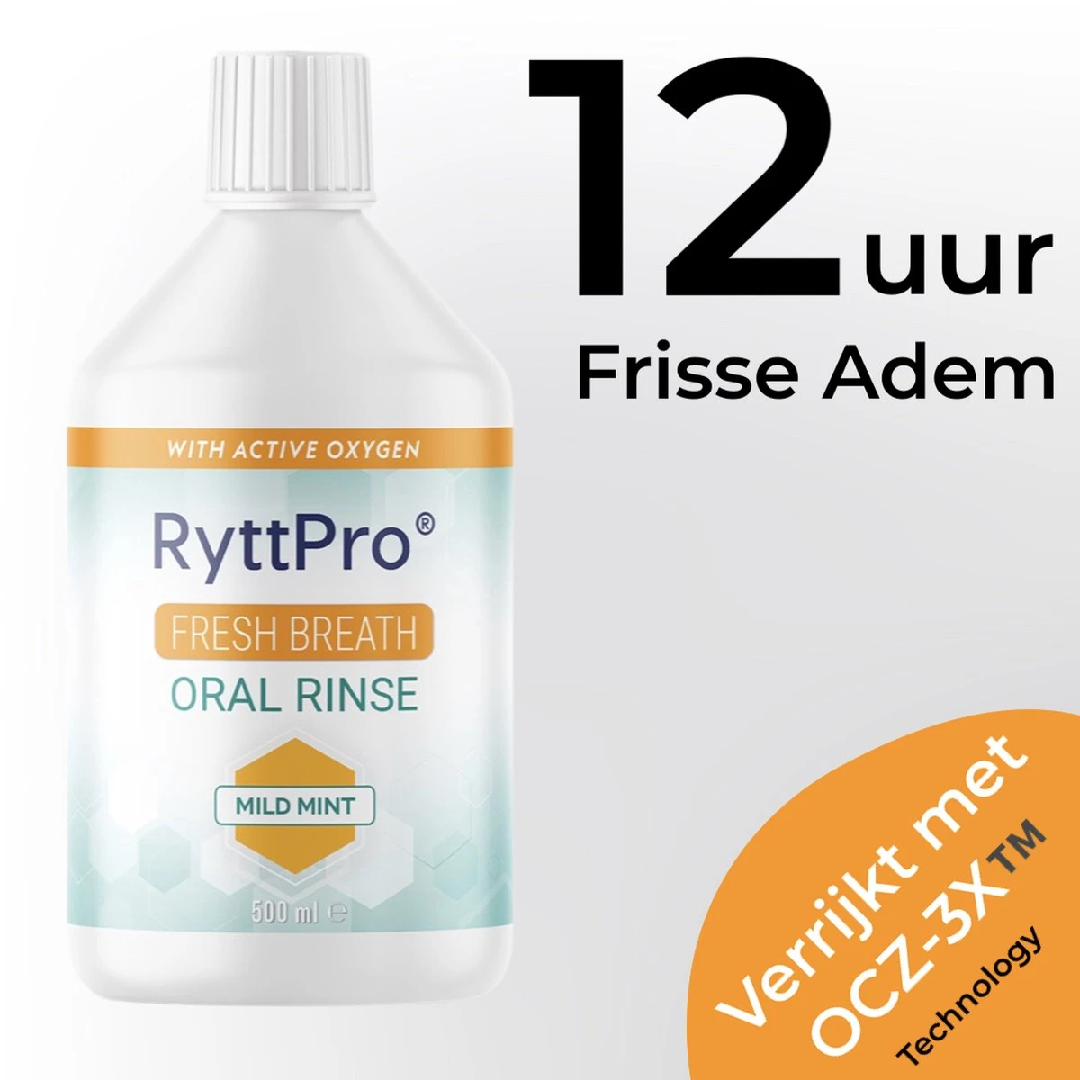 RyttPro® Mondwater Slechte Adem (500 ML) Gezond Tandvlees - Actieve Zuurstof 2 RyttPro® Mondwater Slechte Adem (500 ML) Gezond Tandvlees - Actieve Zuurstof - Afbeelding 2