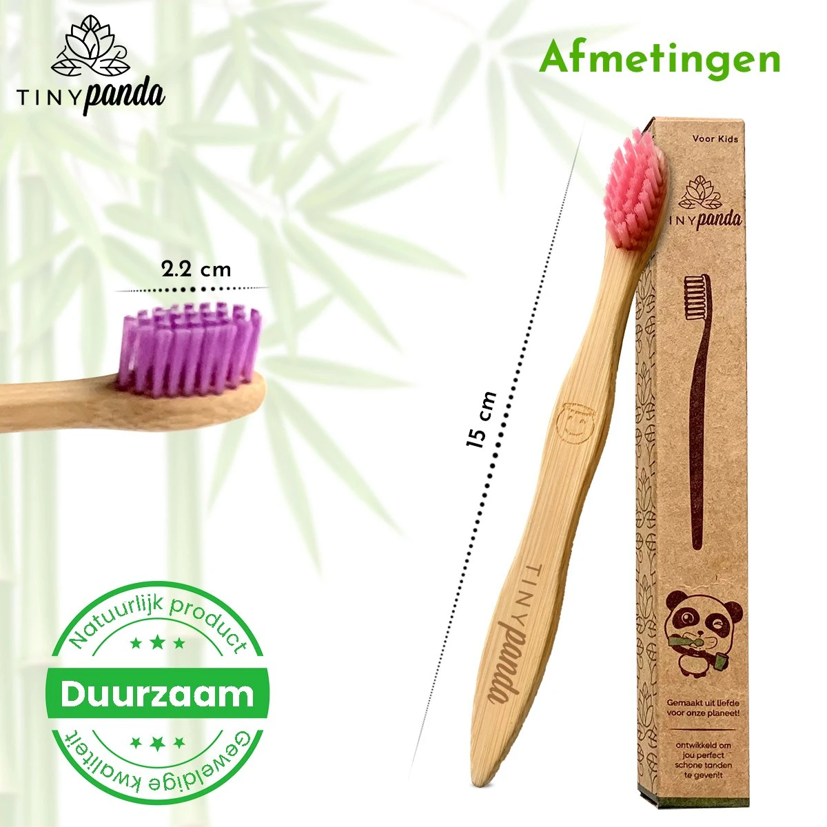 4+2 Bamboe Tandenborstel Voor Kinderen - Emoji - Bamboo Kids Toothbrush - Zero Waste - Vegan 6 4+2 Bamboe Tandenborstel Voor Kinderen - Emoji - Bamboo Kids Toothbrush - Zero Waste - Vegan - Afbeelding 6