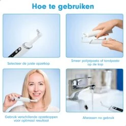 DEN-T® PRO P350 Elektrische Tandenpolijster - Wit - 5 Standen - 5 Opzetstukken - Polijstmachine - Polijstset - Tanden Polijsten - 10 DEN-T® PRO P350 Elektrische Tandenpolijster - Wit - 5 Standen - 5 Opzetstukken - Polijstmachine - Polijstset - Tanden Polijsten - -Verzorgingsproducten 1200x1200 1098