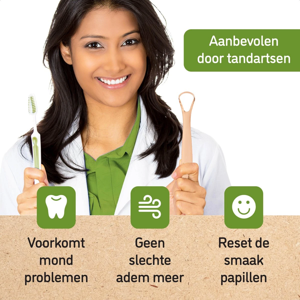 Nutty Green 3-Delige Tongschraper Set Inclusief Opbergcase - Tongreiniging Mondverzorging - Tongreiniger Mondhygiëne - RVS Schraper Voor Schone Tong Reiniging - Tongborstel Tegen Slechte Adem - Zero Waste Lifestyle 2 Nutty Green 3-Delige Tongschraper Set Inclusief Opbergcase - Tongreiniging Mondverzorging - Tongreiniger Mondhygiëne - RVS Schraper Voor Schone Tong Reiniging - Tongborstel Tegen Slechte Adem - Zero Waste Lifestyle - Afbeelding 2