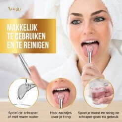 Xclusive-lifestyle® - Luxe RVS Tongschraperset - 4-Delige Professionele Tongreiniger - Mondverzorging - Mondhygiëne - Herbruikbaar En Duurzaam - Ayurveda - Aanbevolen Door Tandartsen -Verzorgingsproducten 1200x1200 1266