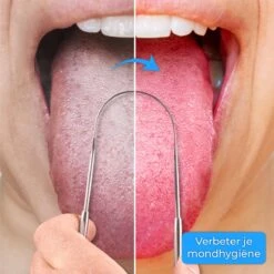 Nuvance - Professionele Tongschraper - 3 In 1 Set - Voor Mondverzorging - Tongreiniger - Tong Schraper - Tongue Scraper - RVS -Verzorgingsproducten 1200x1200 1273