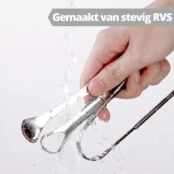 AdroitGoods RVS Tongschraper Set Voor Mondverzorging - 4 Stuks - Tongreiniger/Tongborstel & Tong Schraper 10 AdroitGoods RVS Tongschraper Set Voor Mondverzorging - 4 Stuks - Tongreiniger/Tongborstel & Tong Schraper -Verzorgingsproducten 1200x1200 1282