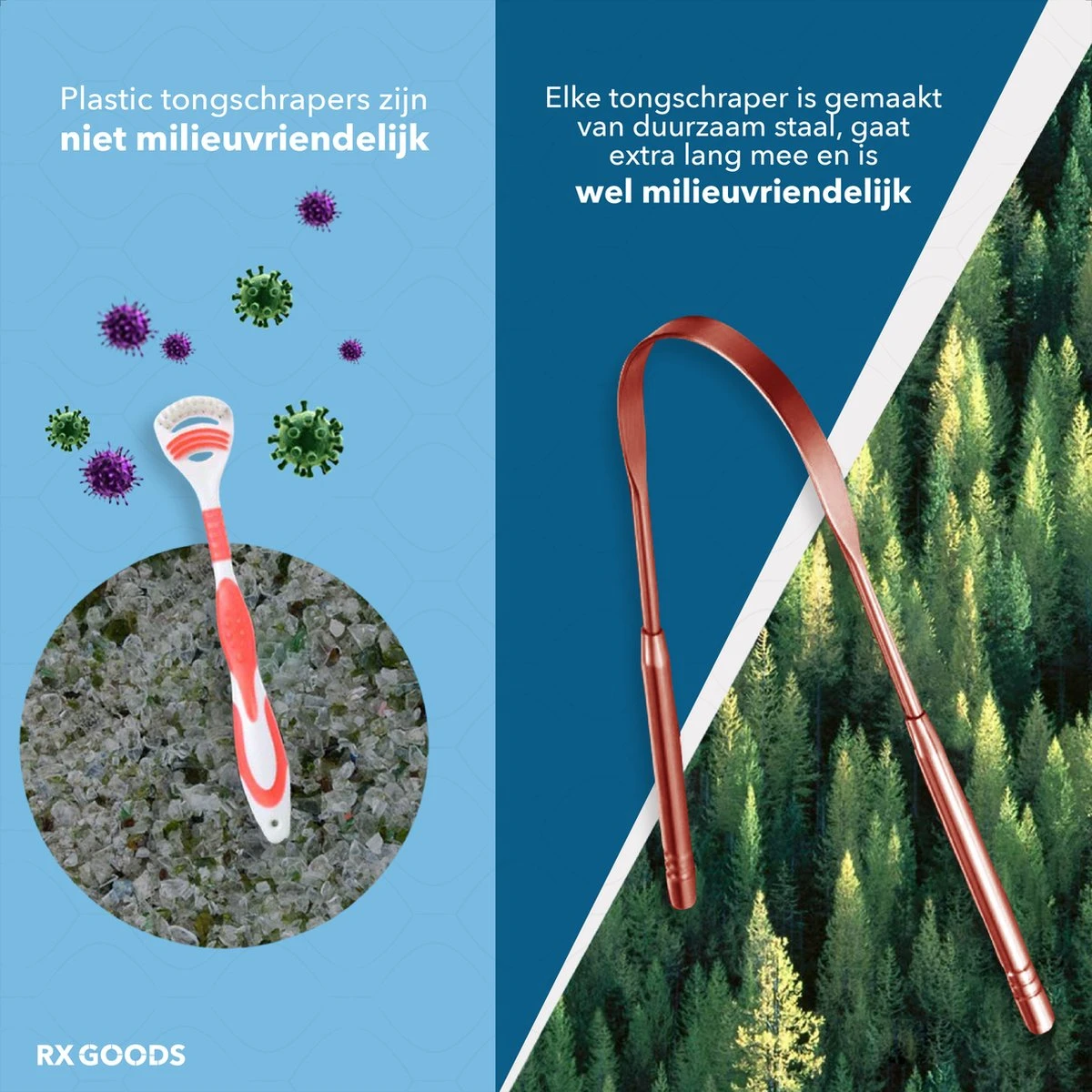 RX Goods Rosé Gouden Tongschraper Voor Mondverzorging – 4 Stuks – Duurzaam & Herbruikbaar 10 RX Goods Rosé Gouden Tongschraper Voor Mondverzorging – 4 Stuks – Duurzaam & Herbruikbaar - Afbeelding 10