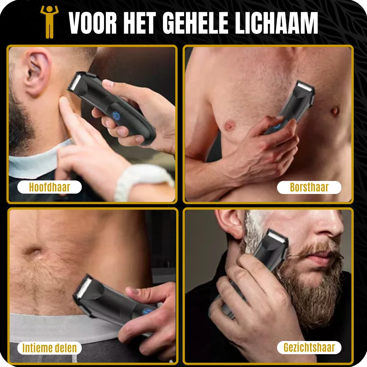 BAØRD Baardtrimmer Voor Mannen – Waterdicht – Draadloze Tondeuse - Trimmer Voor Baard & Lichaam – Scheerapparaat – Bodygroomer - Haartrimmer – Baardverzorging – Barber – Oplaadbaar - Zwart 7 BAØRD Baardtrimmer Voor Mannen – Waterdicht – Draadloze Tondeuse - Trimmer Voor Baard & Lichaam – Scheerapparaat – Bodygroomer - Haartrimmer – Baardverzorging – Barber – Oplaadbaar - Zwart - Afbeelding 7