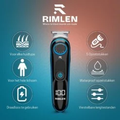 5 In 1 Baardtrimmer Voor Mannen - Trimmer Voor Baard En Lichaam - Neus En Oor -Bodygroomer - 0.5-10MM -Verzorgingsproducten 1200x1200 1506