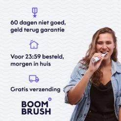 BOOMBRUSH Elektrische Tandenborstel - Zwart - 90 Dagen Batterij - Duurzaam 23 BOOMBRUSH Elektrische Tandenborstel - Zwart - 90 Dagen Batterij - Duurzaam -Verzorgingsproducten 1200x1200 1549