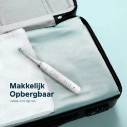 Bintoi® ISonic Pro Series D700 - Elektrische Tandenborstel - Ultra Whitening - 1 Handvat En 4 Opzetborstels - Oplaadbaar - Veilig Voor Douche - Gratis Reisetui - Wit -Verzorgingsproducten 1200x1200 1566