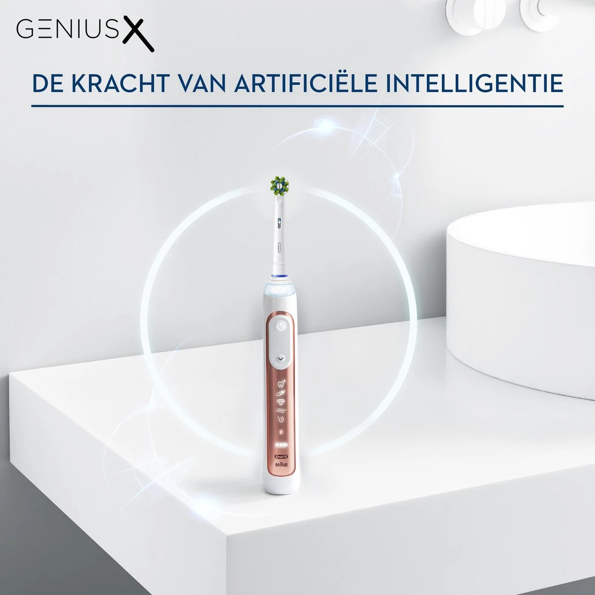 Oral B Oral-B Genius X Elektrische Tandenborstel Rosegold 12 Oral B Oral-B Genius X Elektrische Tandenborstel Rosegold - Afbeelding 12