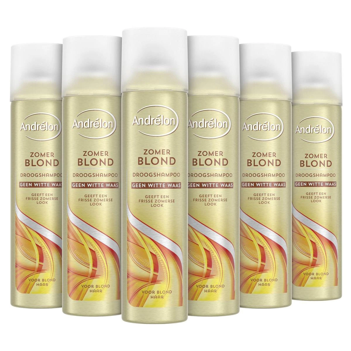 Andrélon Droogshampoo Zomerblond - 6 X 245 Ml - Voordeelverpakking 1 Andrélon Droogshampoo Zomerblond - 6 X 245 Ml - Voordeelverpakking