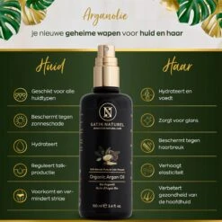 Satin Naturel Bio Arganolie - Argan Olie Puur Voor Haar En Huid - Argan Oil - 100ml -Verzorgingsproducten 1200x1200 1835