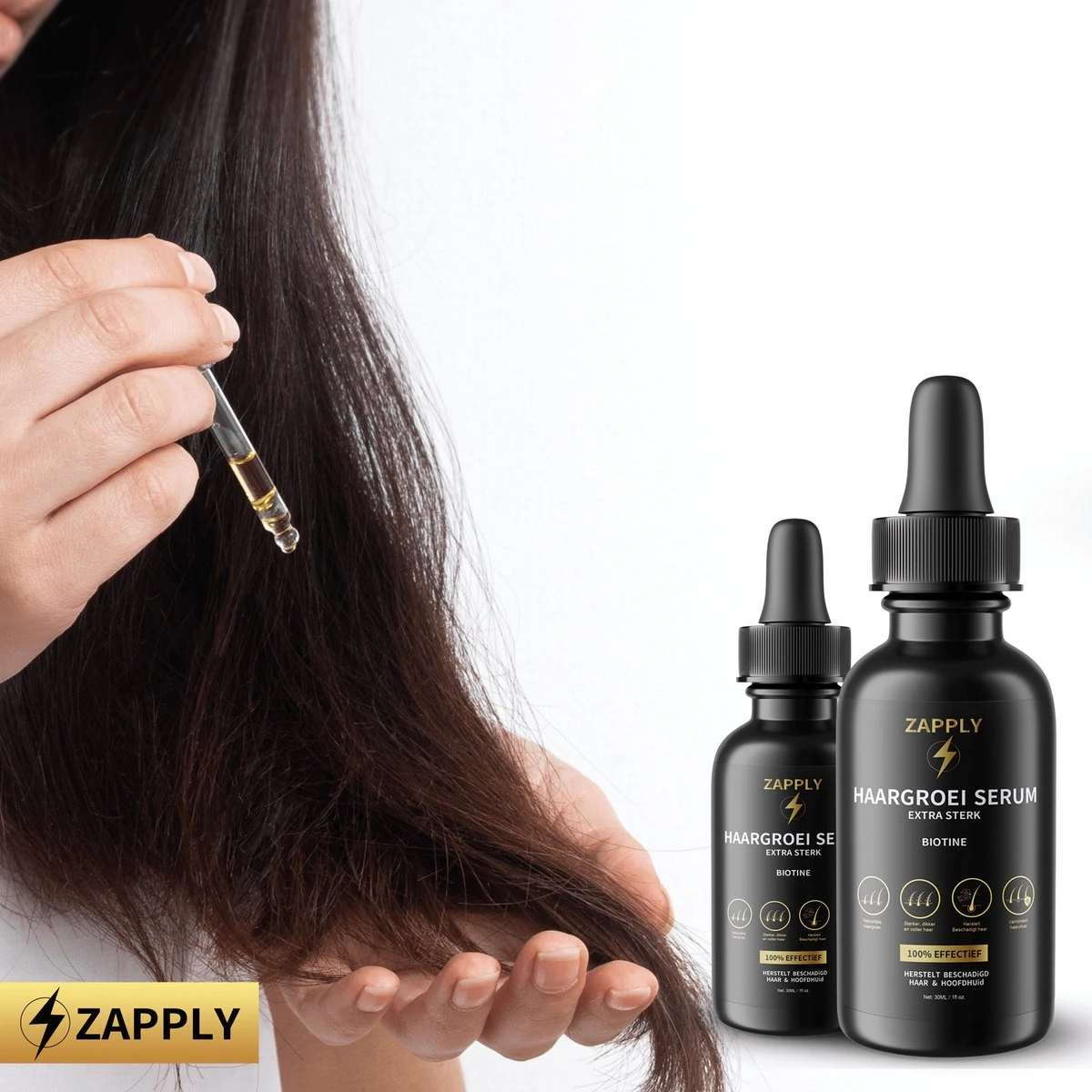 Zapply Haargroei Serum - Biotine - Haaruitval - Alternatief Minoxidil- Haarserum- Haargroei - Baardgroei - 7 Zapply Haargroei Serum - Biotine - Haaruitval - Alternatief Minoxidil- Haarserum- Haargroei - Baardgroei - - Afbeelding 7