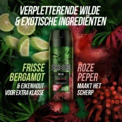 Axe Wild Fresh Bergamot & Pink Pepper Deodorant Bodyspray - 6 X 150 Ml - Voordeelverpakking -Verzorgingsproducten 1200x1200 24