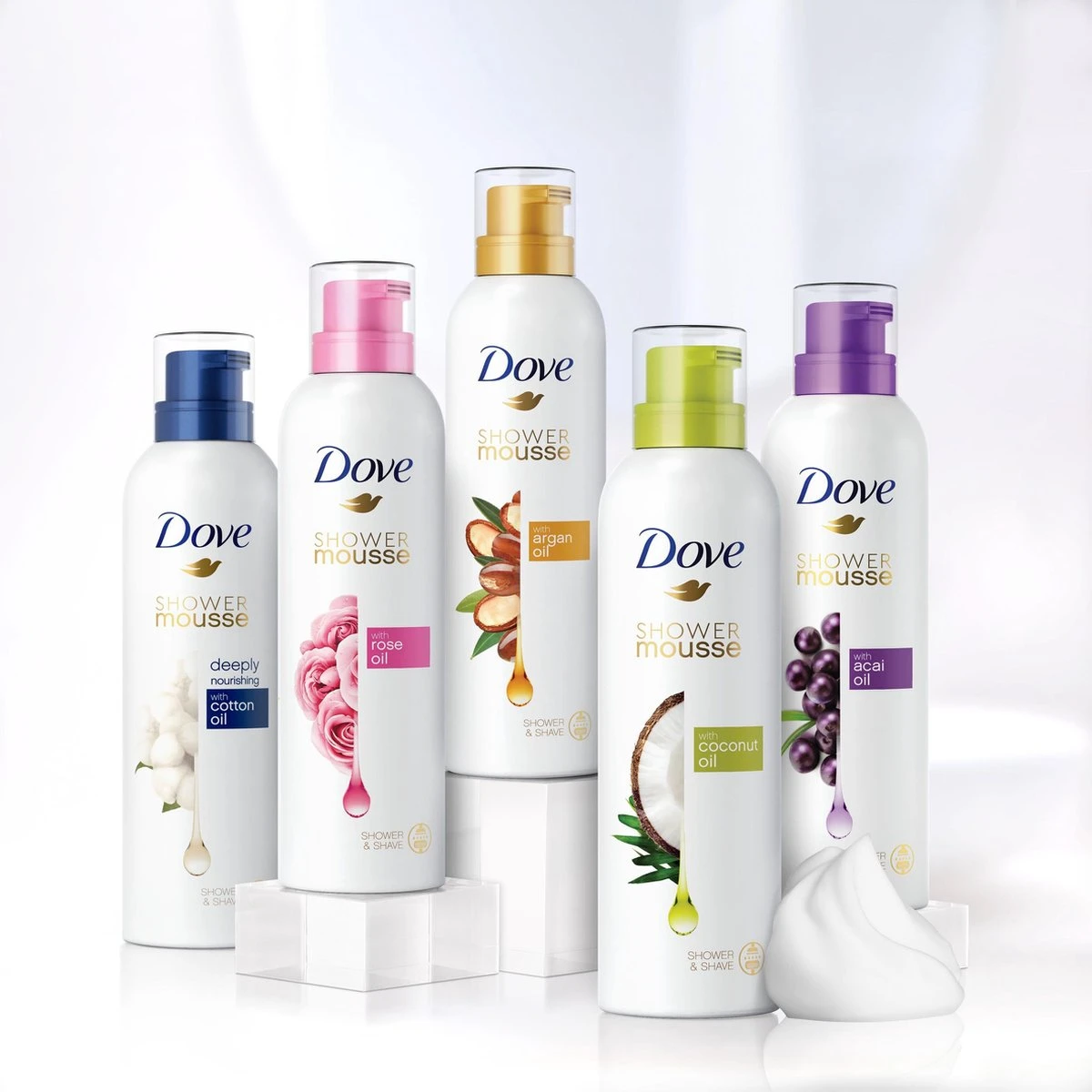 Dove Deeply Nourishing Doucheschuim - 6 X 200ml - Voordeelverpakking 7 Dove Deeply Nourishing Doucheschuim - 6 X 200ml - Voordeelverpakking - Afbeelding 7