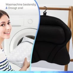 TIGIOO Luxe Home Spa Badkussen Small - Zwart Kussen Voor In Bad - Met 6 Zuignappen - Extra Comfort 15 TIGIOO Luxe Home Spa Badkussen Small - Zwart Kussen Voor In Bad - Met 6 Zuignappen - Extra Comfort -Verzorgingsproducten 1200x1200 33