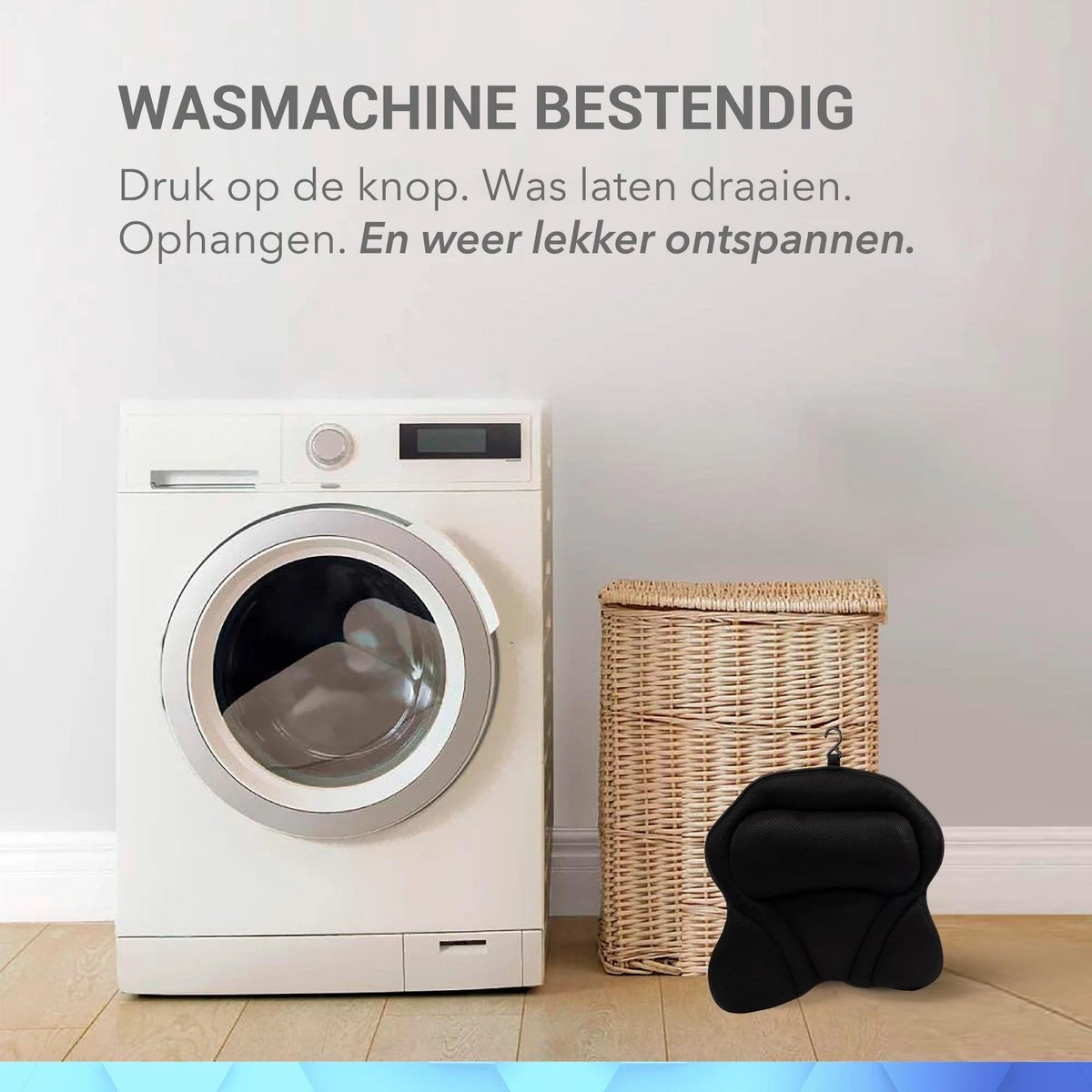 TIGIOO Luxe Home Spa Badkussen Small - Zwart Kussen Voor In Bad - Met 6 Zuignappen - Extra Comfort 9 TIGIOO Luxe Home Spa Badkussen Small - Zwart Kussen Voor In Bad - Met 6 Zuignappen - Extra Comfort - Afbeelding 9