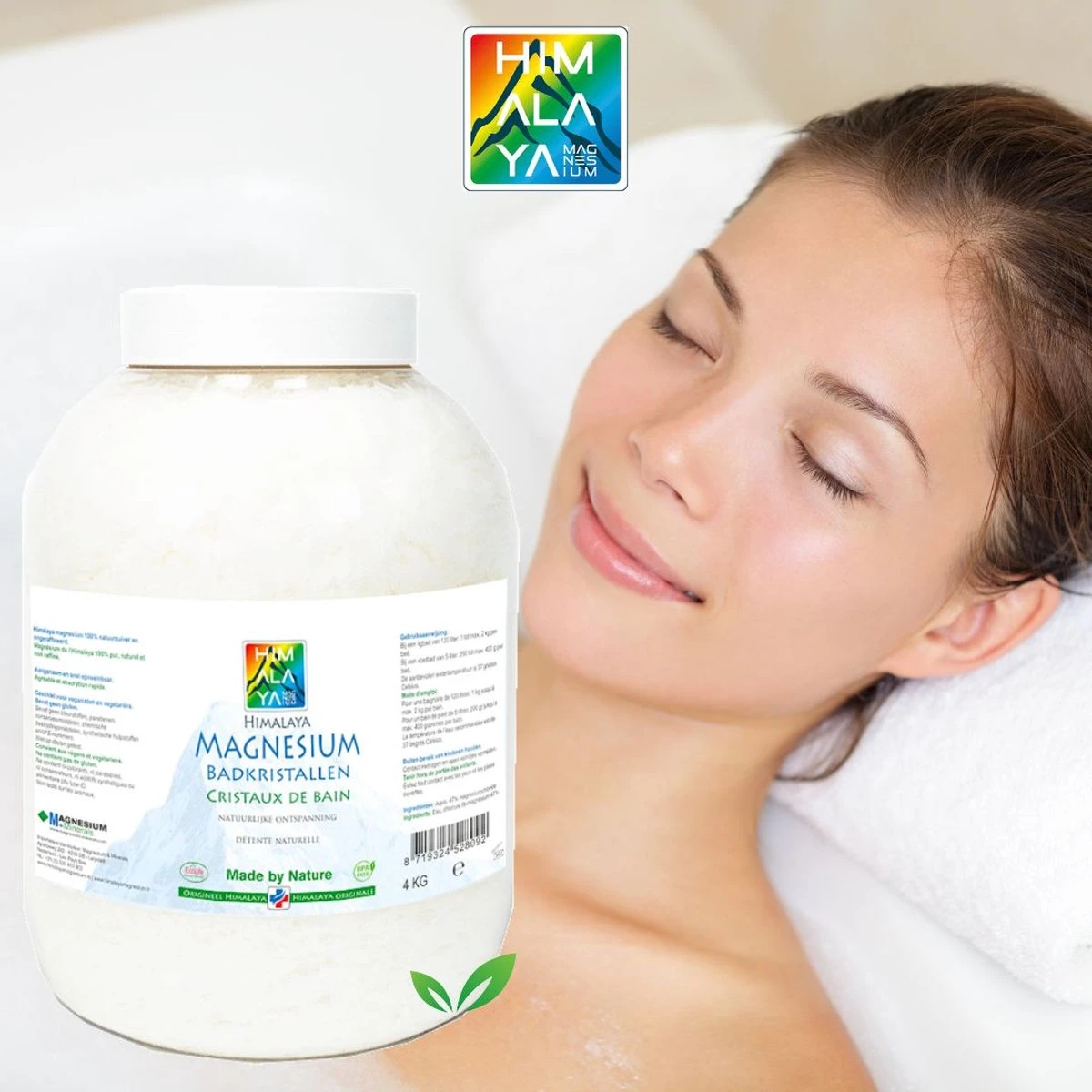 Magnesium Badkristallen-Vlokken-Flakes Van Himalaya Magnesium| 2,5 Kg - Food Kwaliteit | Magnesium Voetbadzout 3 Magnesium Badkristallen-Vlokken-Flakes Van Himalaya Magnesium| 2,5 Kg - Food Kwaliteit | Magnesium Voetbadzout - Afbeelding 3