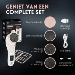 Beeperfect® Elektrische Eeltverwijderaar Met Stofzuigsysteem - Voetvijl - Eeltvijl - IPX7 Waterdicht - Gratis Pedicure Set -Verzorgingsproducten 1200x1200 618