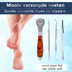 Pedicureset Professioneel - Pedicure Eeltmesjes - Eelt Verwijderaar Pedicure Set - Eeltverwijderaar Voetvijl - Eeltschraper - Eeltschaaf - Eeltrasp -Verzorgingsproducten 1200x1200 741