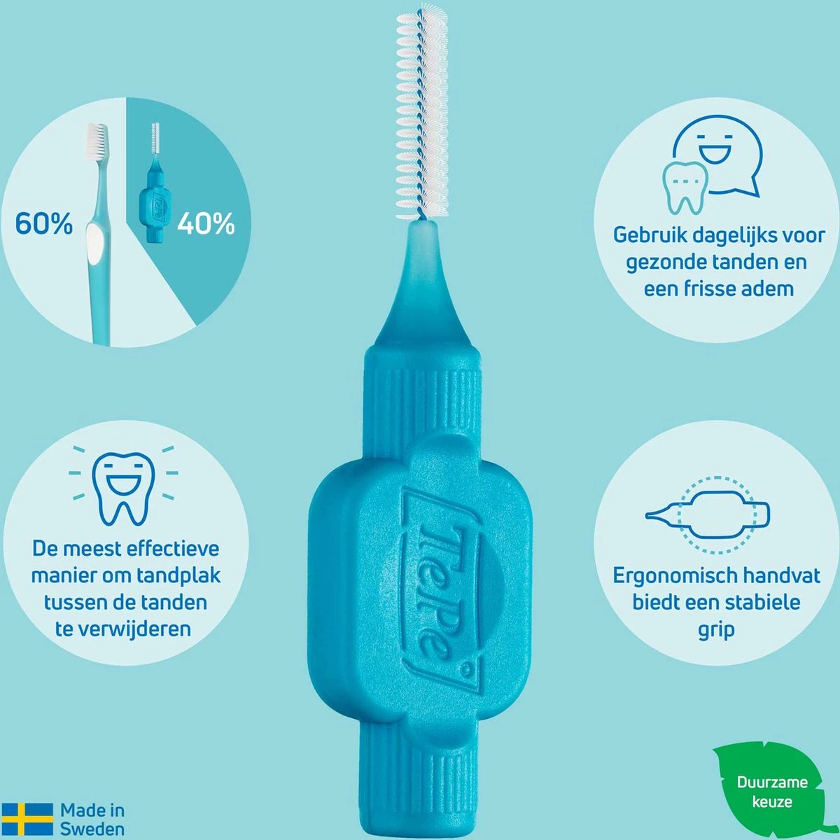 TePe Interdentale Ragers Original Blauw ISO Maat 3 – 0,6 Mm (20 Stuks) 3 TePe Interdentale Ragers Original Blauw ISO Maat 3 – 0,6 Mm (20 Stuks) - Afbeelding 3