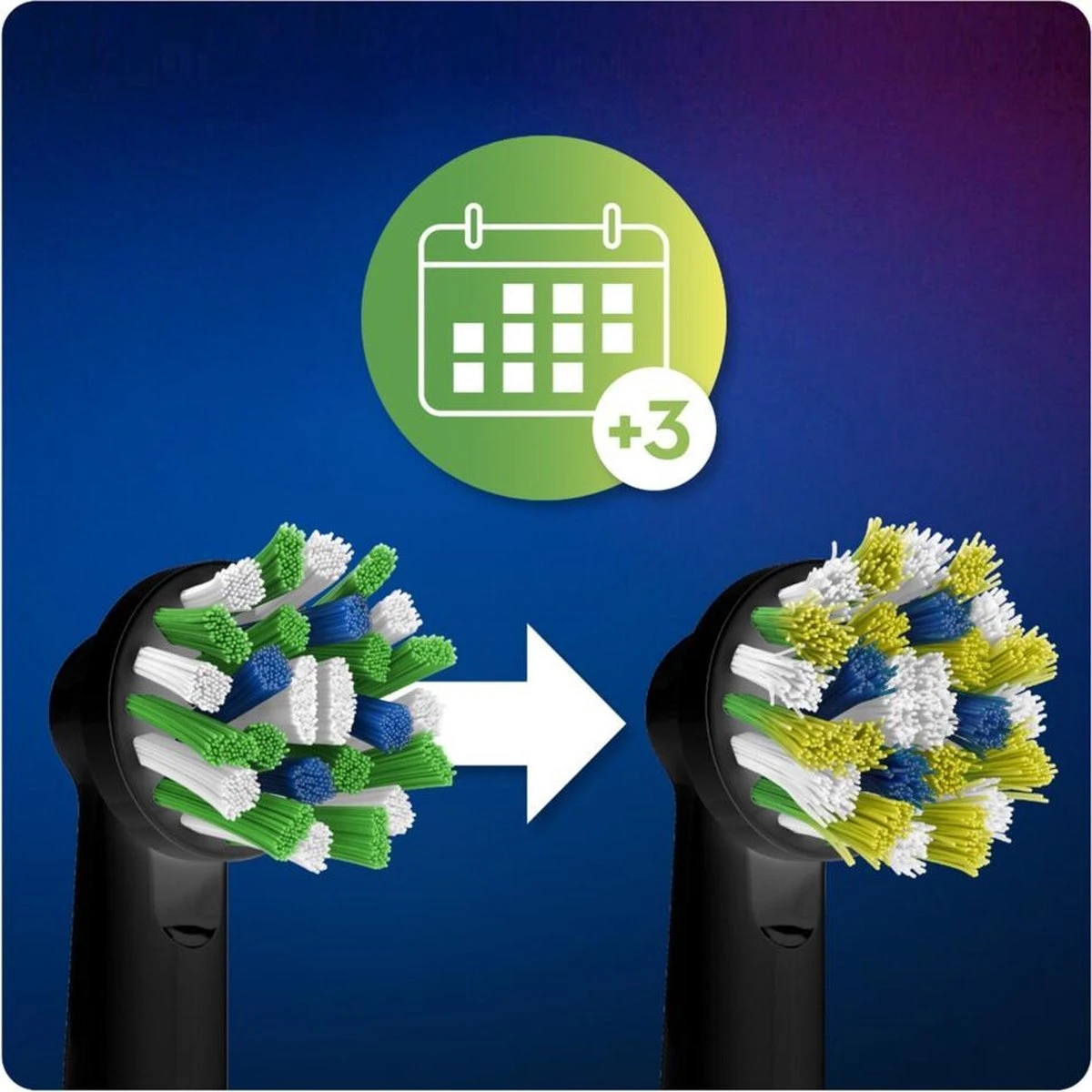 Oral B Oral-B CrossAction - Met CleanMaximiser-technologie - Opzetborstels - Zwart - 10 Stuks 7 Oral B Oral-B CrossAction - Met CleanMaximiser-technologie - Opzetborstels - Zwart - 10 Stuks - Afbeelding 7