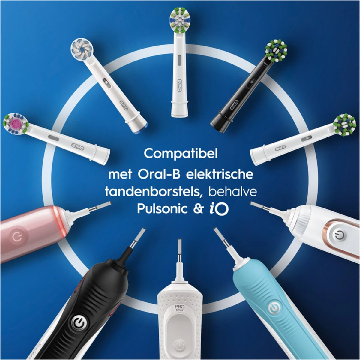 Oral B Oral-B CrossAction - Met CleanMaximiser-technologie - Opzetborstels - Zwart - 10 Stuks 10 Oral B Oral-B CrossAction - Met CleanMaximiser-technologie - Opzetborstels - Zwart - 10 Stuks - Afbeelding 10