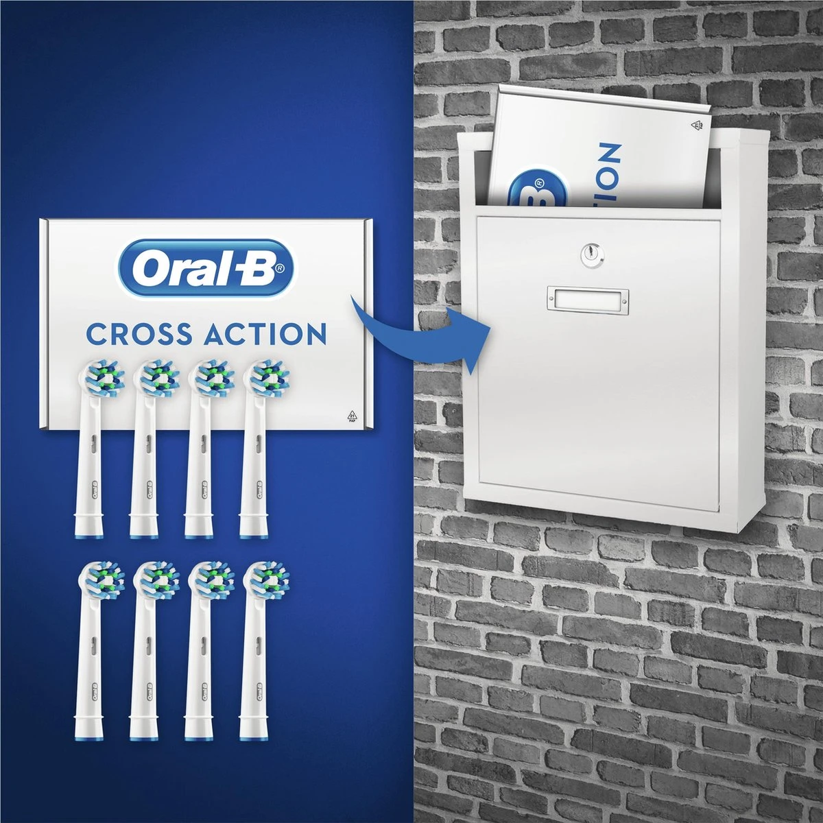 Oral B Oral-B Cross Action EB50 - 8 Stuks Voordeelverpakking -opzetborstels 6 Oral B Oral-B Cross Action EB50 - 8 Stuks Voordeelverpakking -opzetborstels - Afbeelding 6
