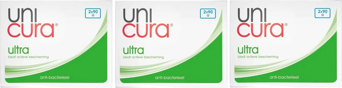 Unicura Ultra Zeeptablet - Anti-bacterieel - 6 X 90 Gram Voordeelverpakking 1 Unicura Ultra Zeeptablet - Anti-bacterieel - 6 X 90 Gram Voordeelverpakking