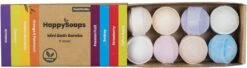 HappySoaps Mini Bath Bombs - Tropical Fruits - 8 Bruisballen In Verschillende Tropische Geuren - 100% Plasticvrij, Vegan & Natuurlijk 17 HappySoaps Mini Bath Bombs - Tropical Fruits - 8 Bruisballen In Verschillende Tropische Geuren - 100% Plasticvrij, Vegan & Natuurlijk -Verzorgingsproducten 1200x331