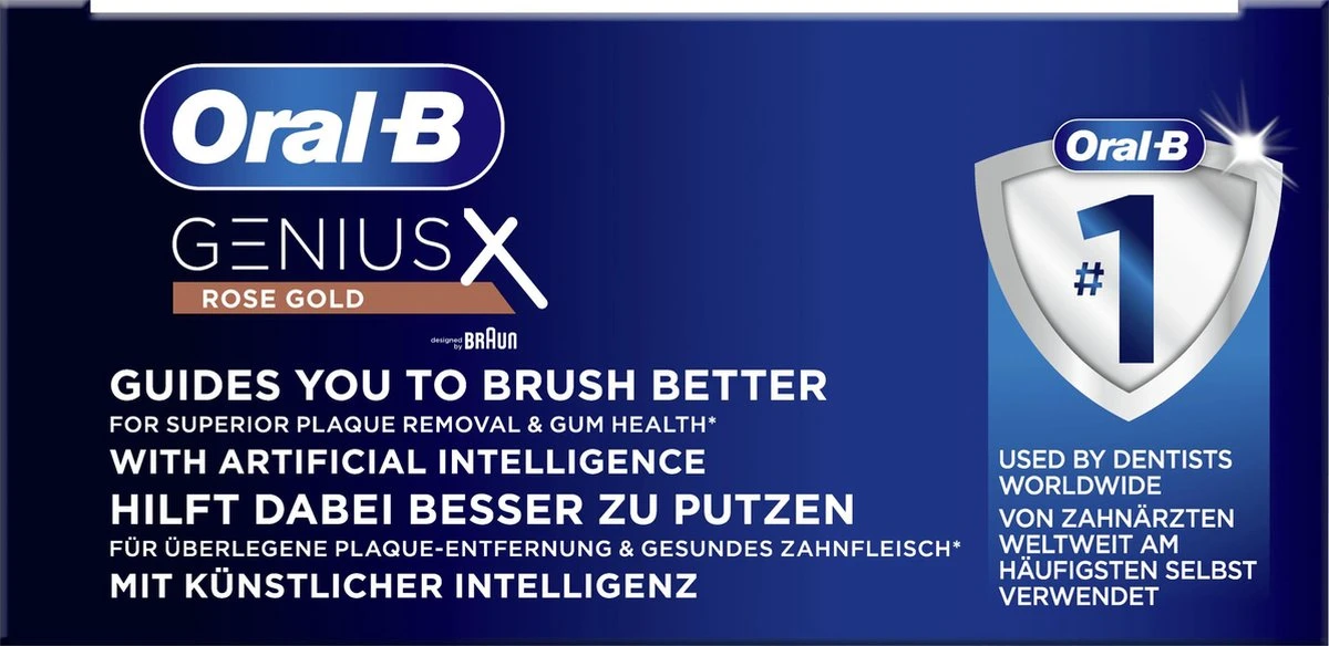 Oral B Oral-B Genius X Elektrische Tandenborstel Rosegold 11 Oral B Oral-B Genius X Elektrische Tandenborstel Rosegold - Afbeelding 11