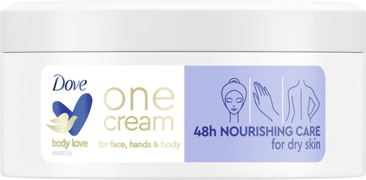 Dove Body Cream One Cream Rich - 250 Ml 3 Dove Body Cream One Cream Rich - 250 Ml - Afbeelding 3