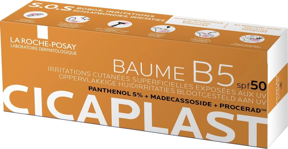 La Roche-Posay Cicaplast Baume B5 SPF50 - 40 Ml - Kwetsbare Huid 2 La Roche-Posay Cicaplast Baume B5 SPF50 - 40 Ml - Kwetsbare Huid - Afbeelding 2
