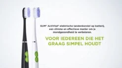 GUM® 1x GUM Activital Sonic Elektrische Tandenborstel - Wit + 1x GUM Opzetborstels Wit -Verzorgingsproducten 1200x672 1