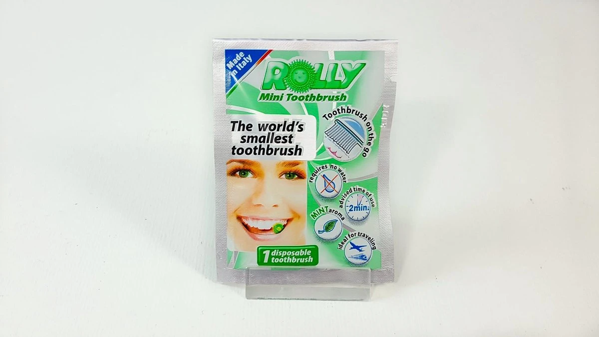 Rolly Mini Toothbrush Mint 10 Stuks 1 Rolly Mini Toothbrush Mint 10 Stuks