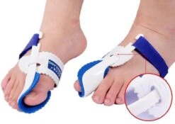 Hallux Valgus Statische Nachtspalk - Rechts + Links - Foot Pijnbestrijding - Teen Separator - Duim Corrector - Blauw / Wit 7 Hallux Valgus Statische Nachtspalk - Rechts + Links - Foot Pijnbestrijding - Teen Separator - Duim Corrector - Blauw / Wit -Verzorgingsproducten 1200x850